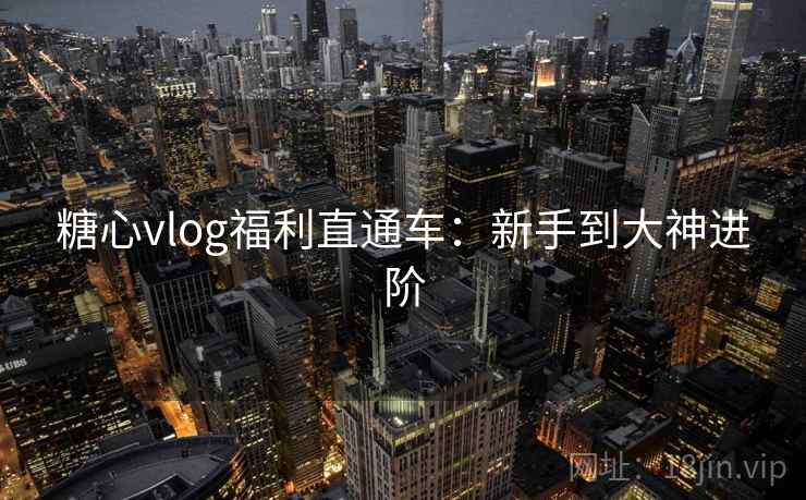 糖心vlog福利直通车：新手到大神进阶