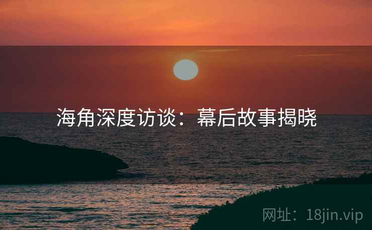 海角深度访谈:幕后故事揭晓